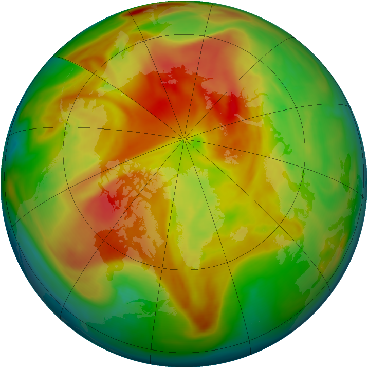 Arctic ozone map for 01 April 2008